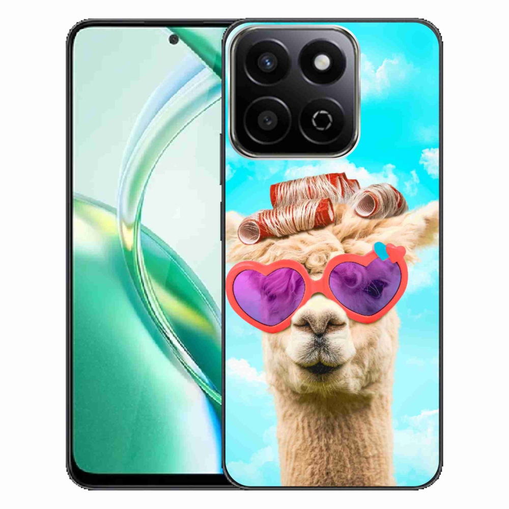 Gelový kryt mmCase na Honor 200 Smart 5G - lama s brýlemi
