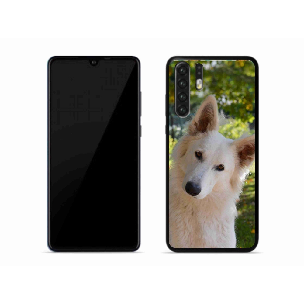 Gelový kryt mmCase na mobil Huawei P30 Pro - bílý švýcarský ovčák 1