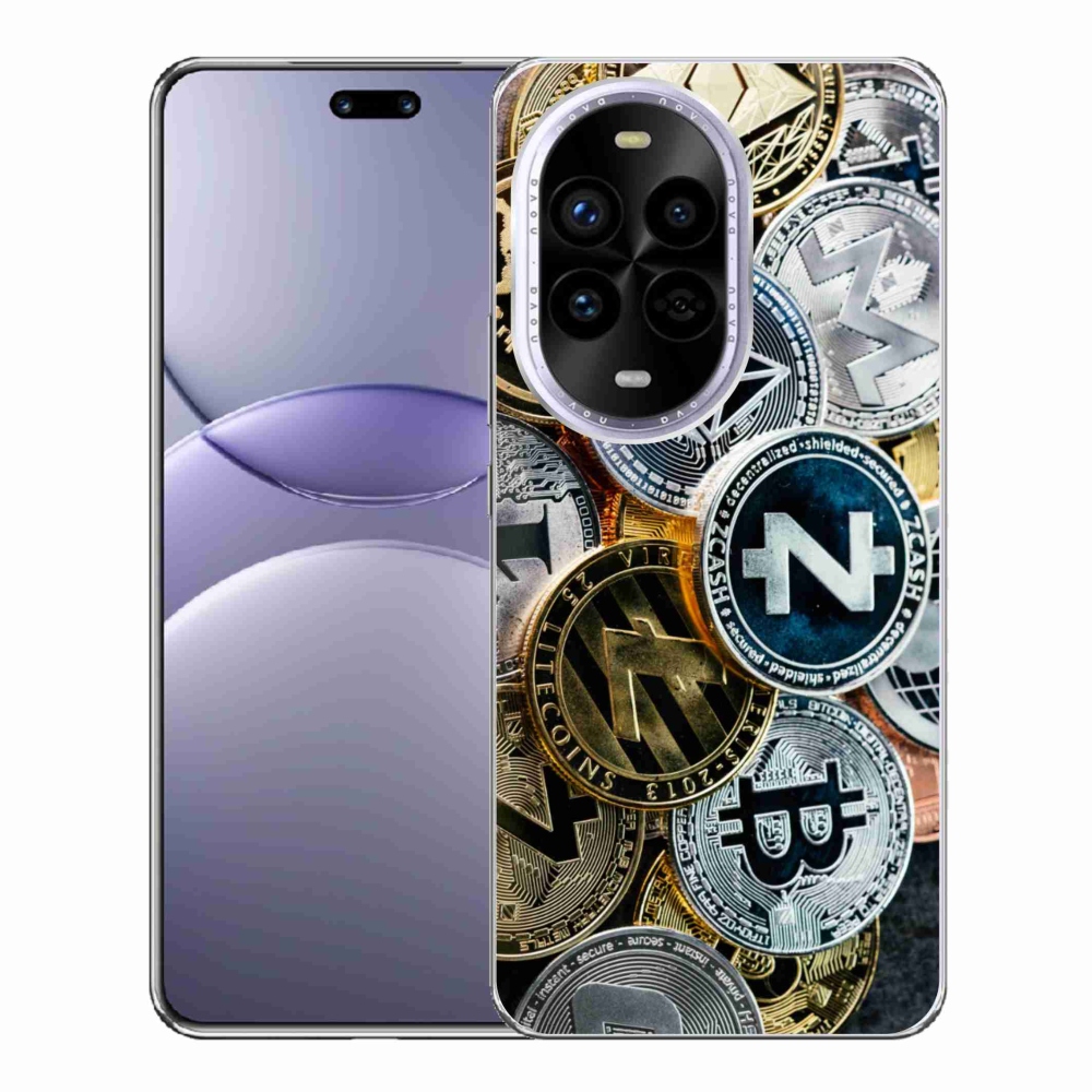 Gelový kryt mmCase na Huawei Nova 13 Pro 5G - kryptoměny