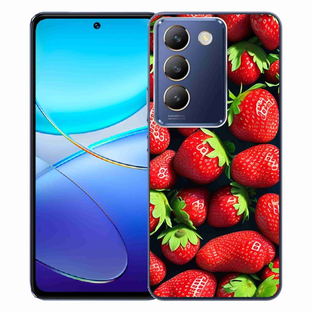 Gelový kryt mmCase na Vivo V40 SE 4G/5G - jahody