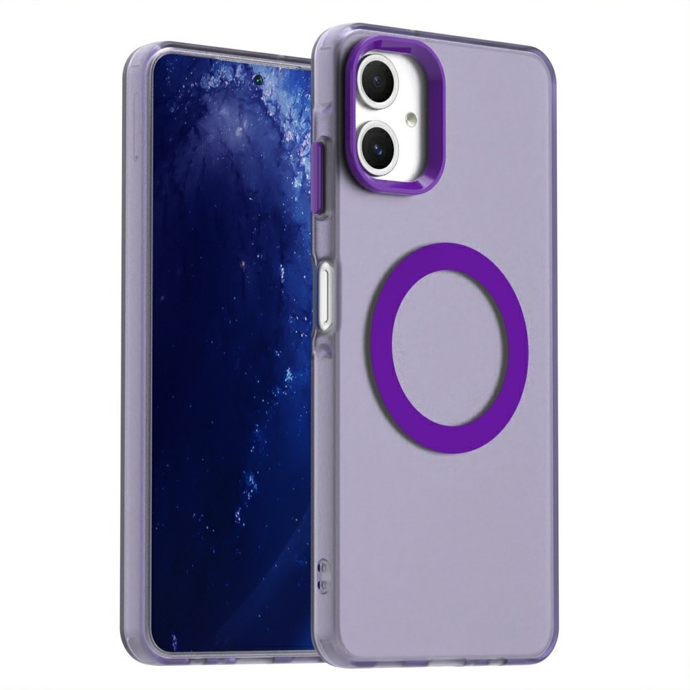 Candy gelový obal s MagSafe na Samsung Galaxy A06 4G - fialový