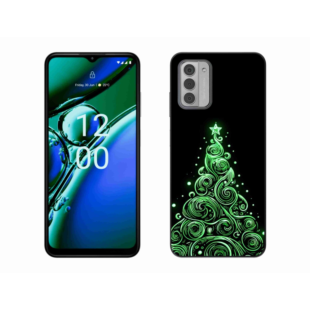 Gelový kryt mmCase na Nokia G42 - neonový vánoční stromek 3