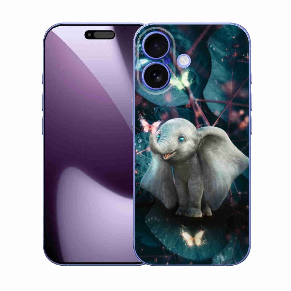 Gelový kryt mmCase na iPhone 17 - roztomilý slon