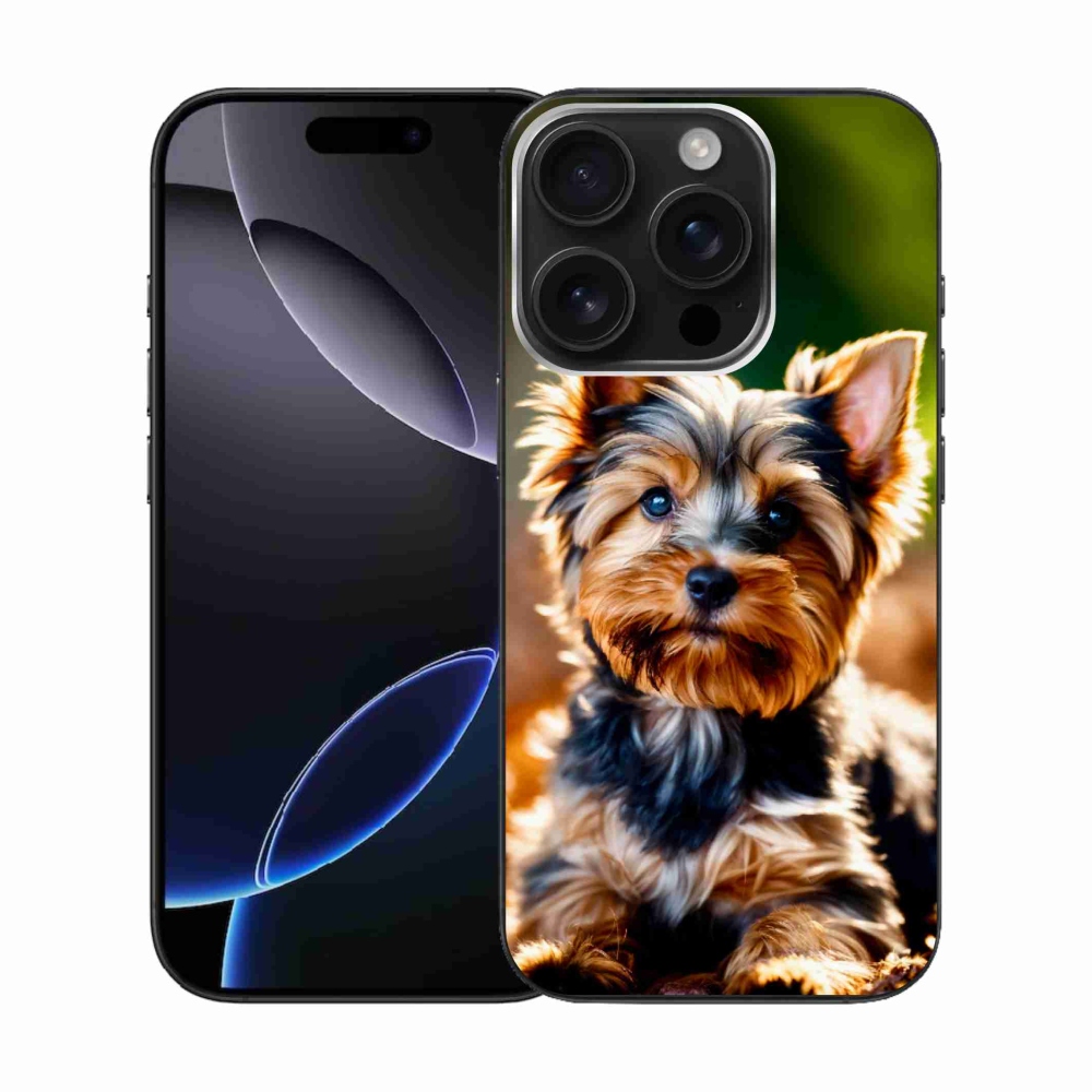 Gelový kryt mmCase na iPhone 16 Pro - jorkšír 10