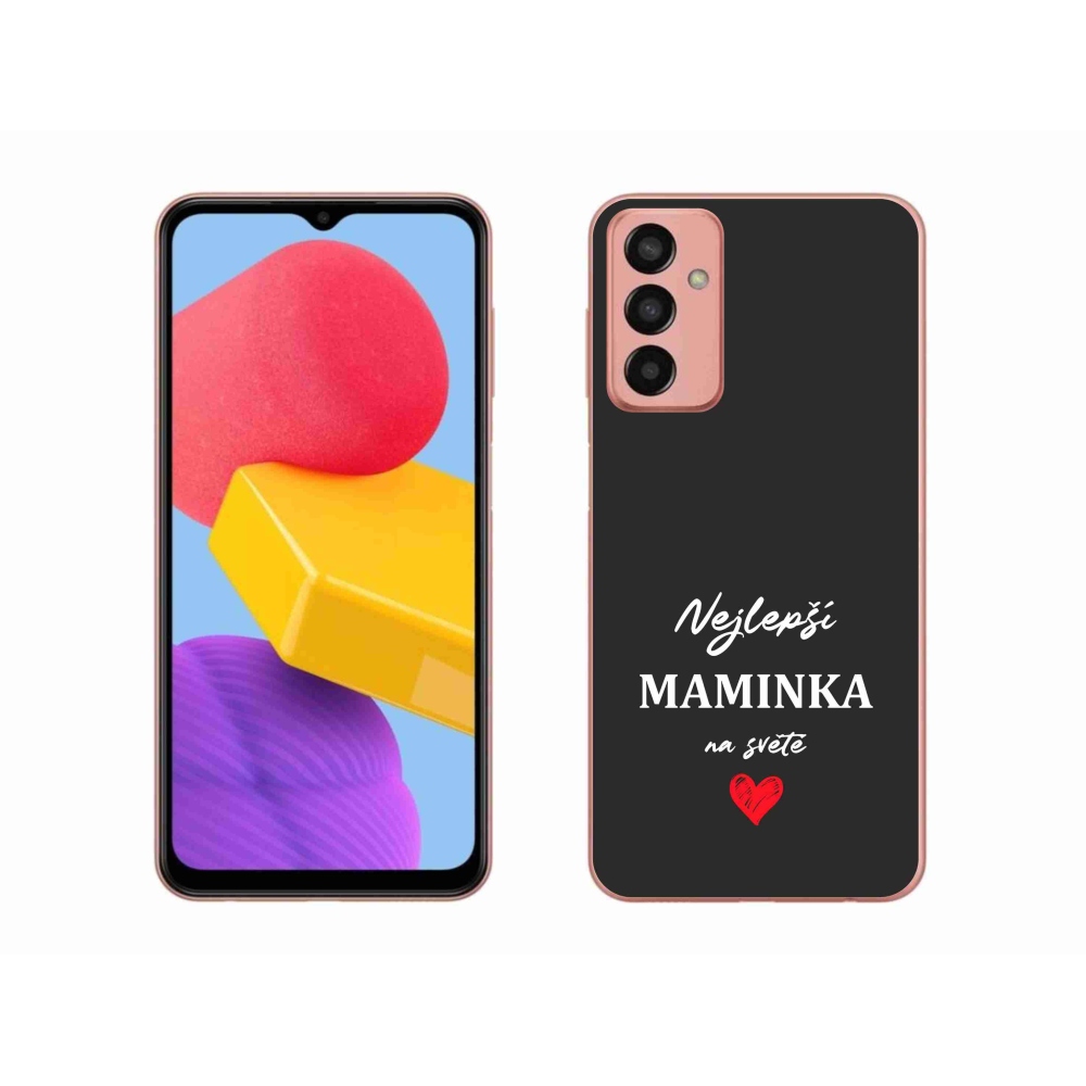 Gelový kryt mmCase na Samsung Galaxy M13 - nejlepší maminka 1 černé pozadí