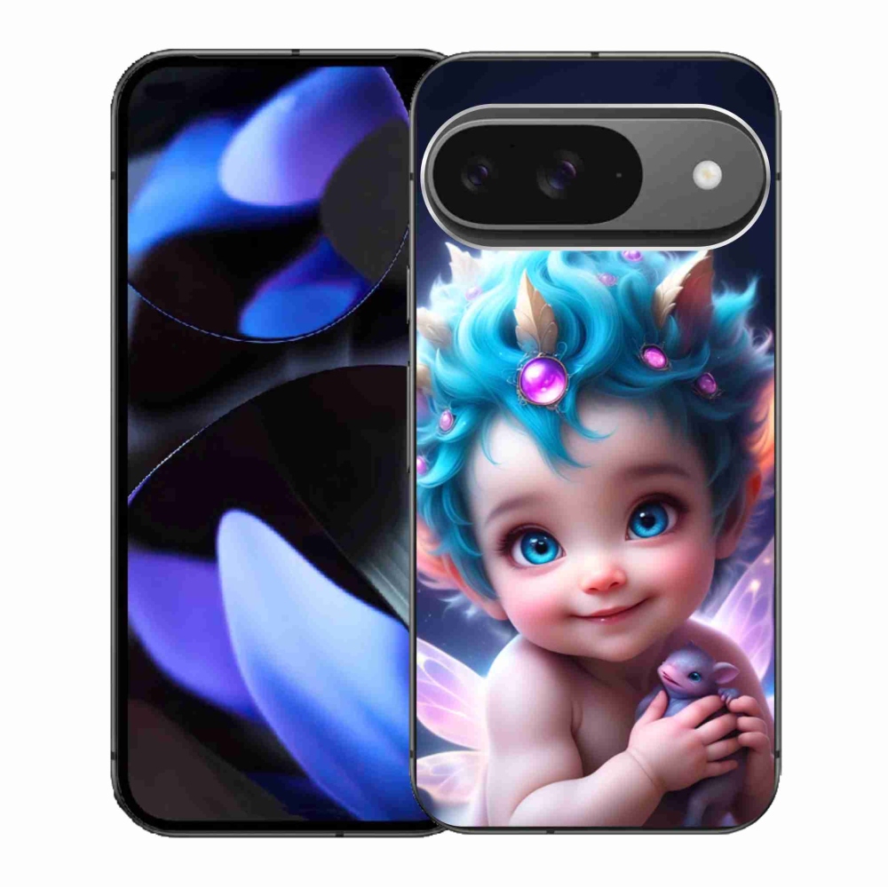 Gelový kryt mmCase na Google Pixel 9/9 Pro - dítě s motýlími křídly