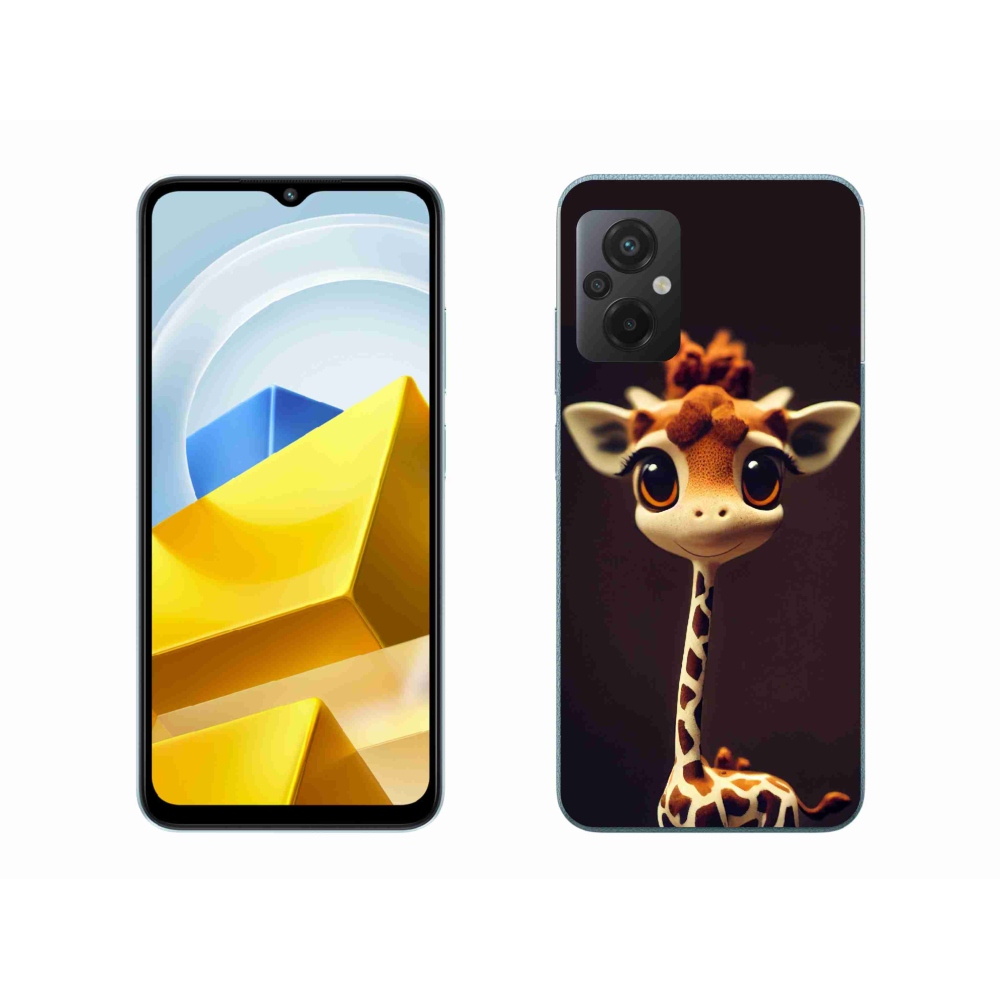 Gelový kryt mmCase na Xiaomi Poco M5 4G - malá žirafa