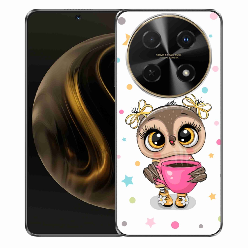 Gelový kryt mmCase na Huawei Nova 12i - kreslená sovička