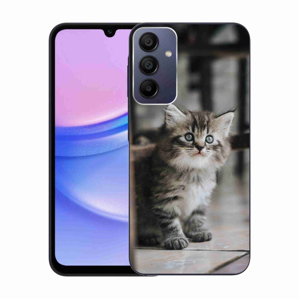 Gelový kryt mmCase na Samsung Galaxy A15 4G/5G - koťátko