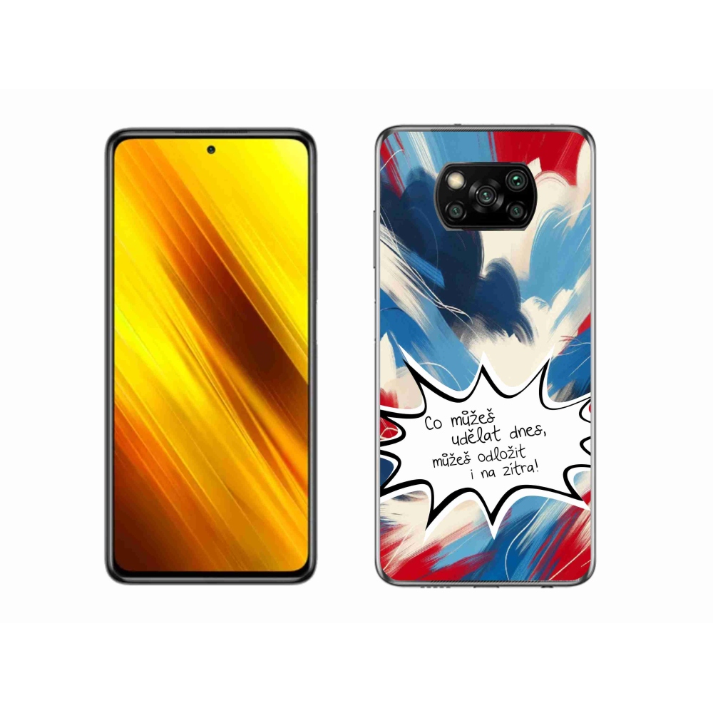 Gelový kryt mmCase na Xiaomi Poco X3 Pro - vtipný text 9 bílé pozadí