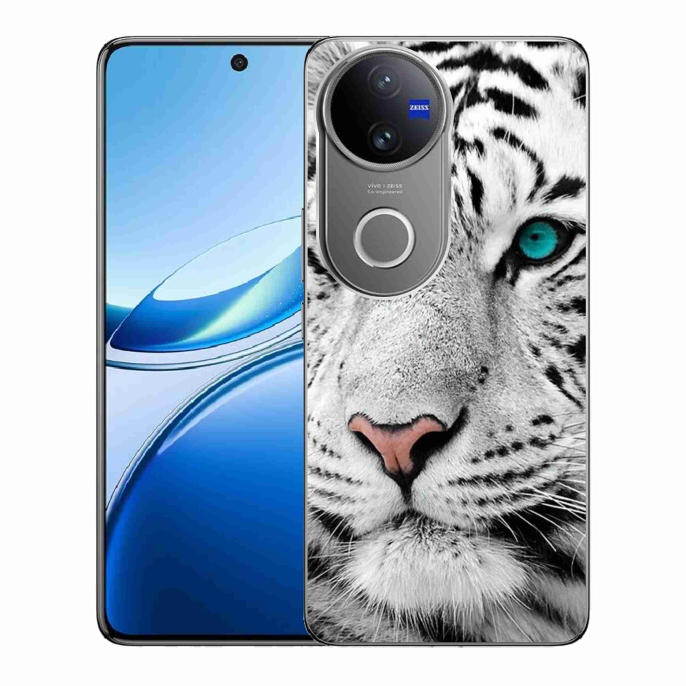 Gelový kryt mmCase na Vivo V50 5G - bílý tygr