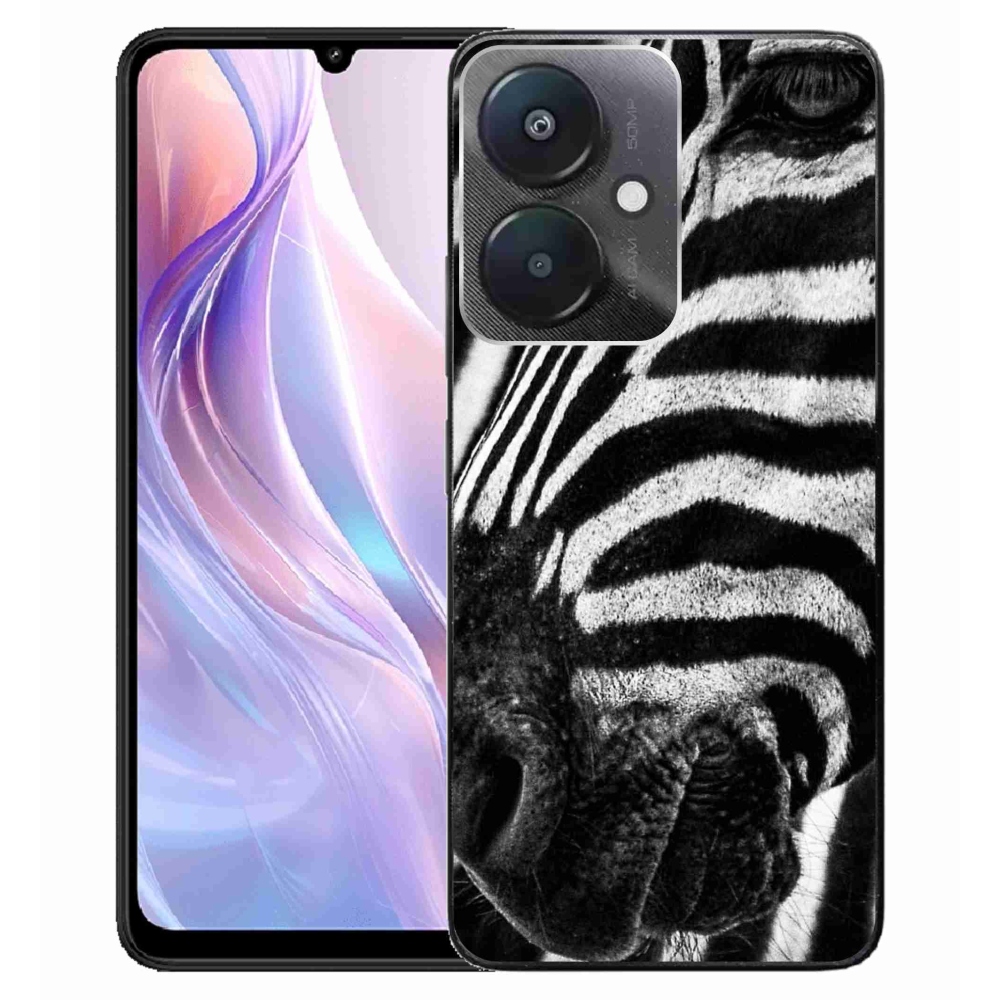 Gelový kryt mmCase na Xiaomi Redmi 13C 5G - zebra