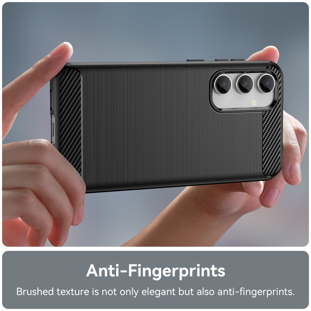 Carbon odolný gelový obal na Samsung Galaxy S23 FE - černý
