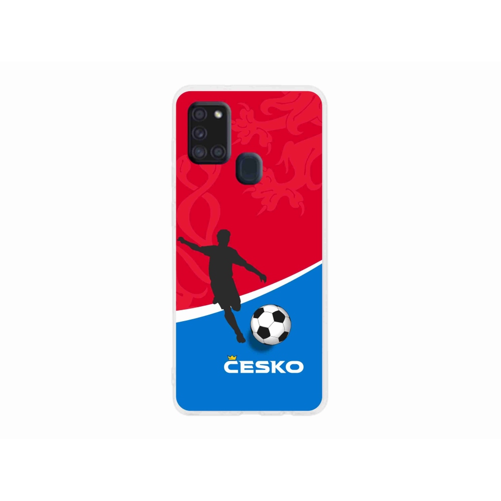 Gelový kryt mmCase na Samsung Galaxy A21s - fotbal Česko