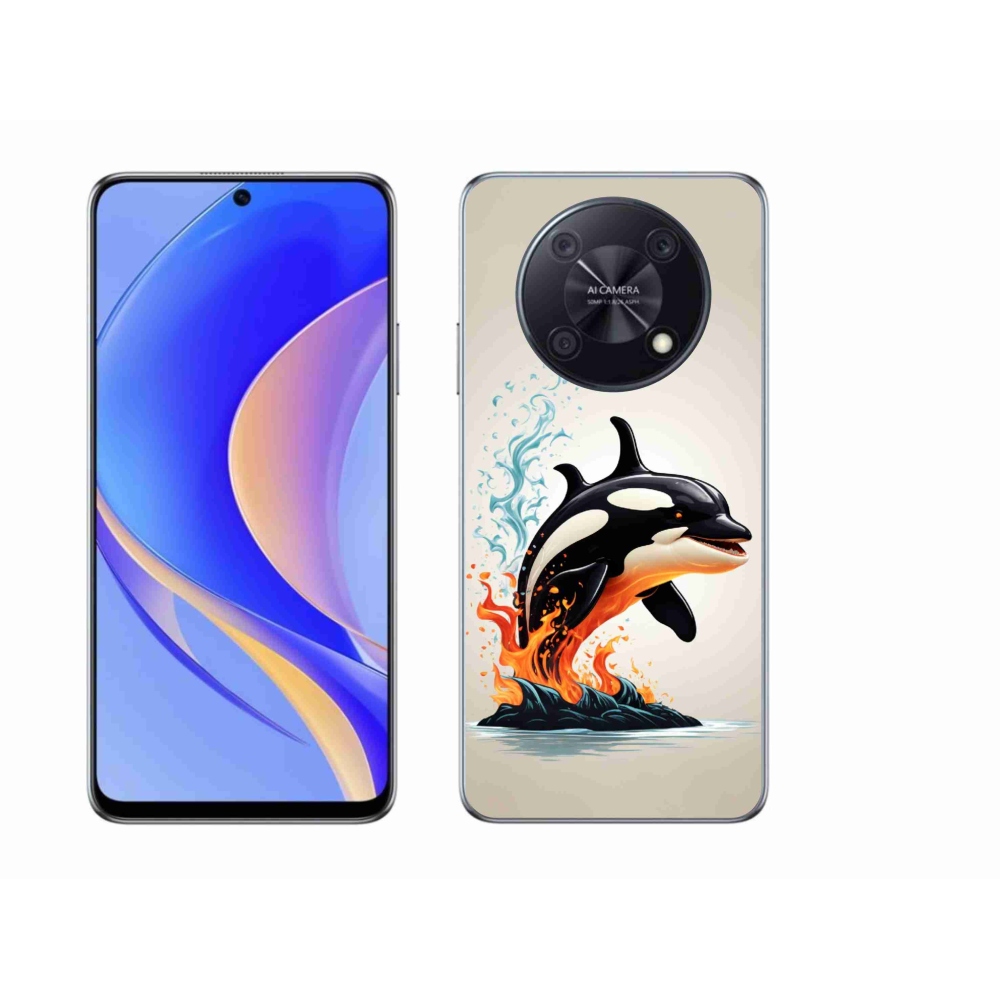 Gelový kryt mmCase na Huawei Nova Y90 - kosatka