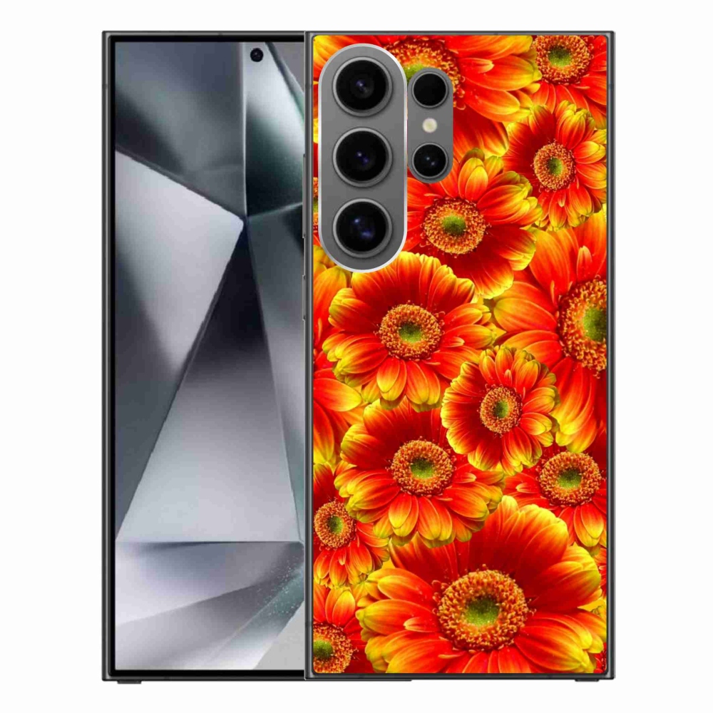 Gelový kryt mmCase na Samsung Galaxy S24 Ultra - gerbera 1