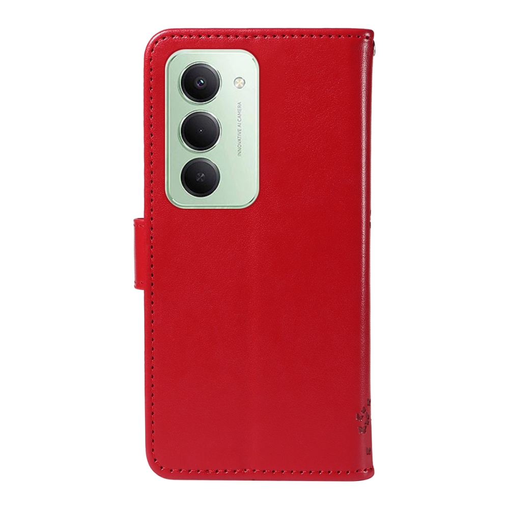 Trees knížkové pouzdro na Xiaomi Redmi 15 4G (171mm) - červené