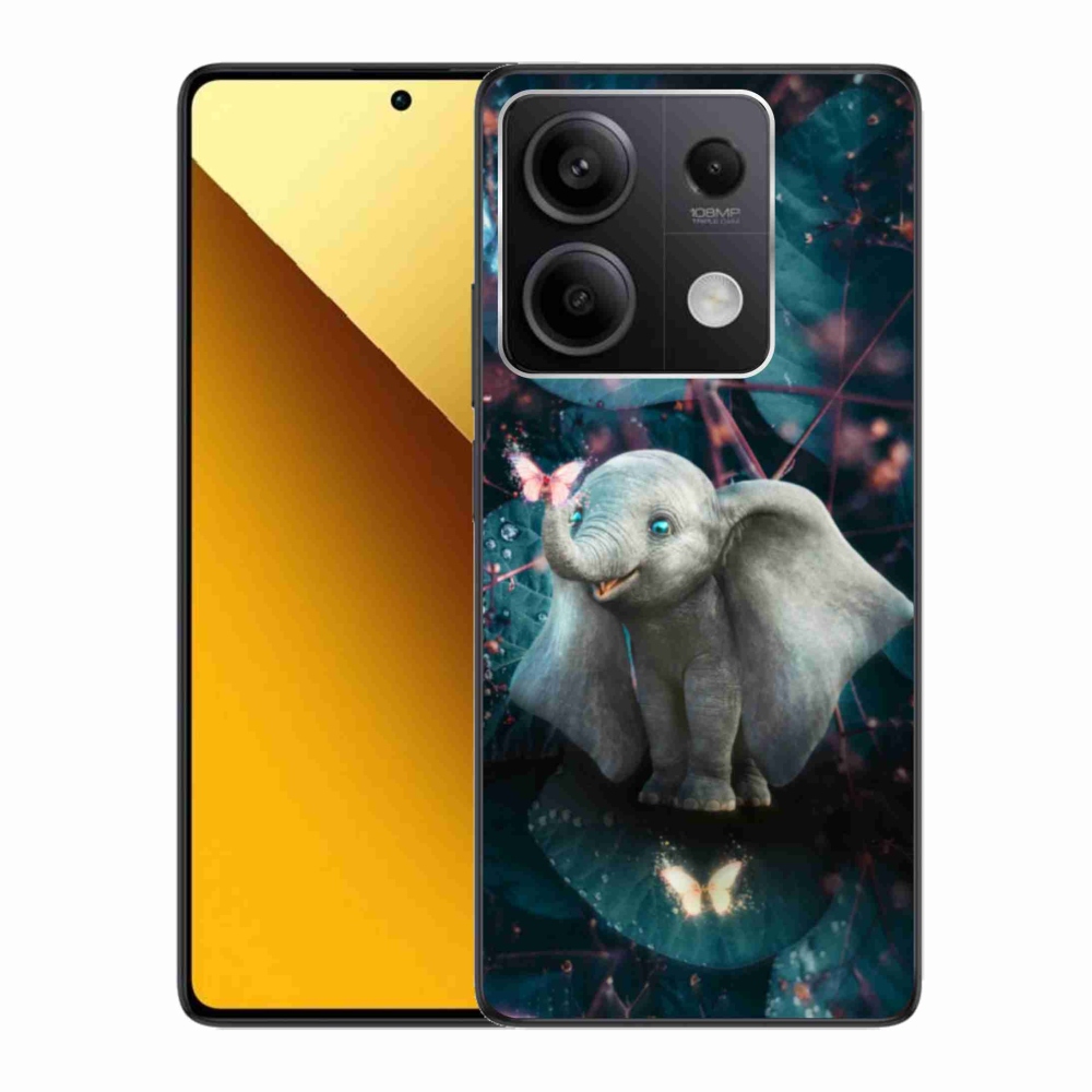 Gelový kryt mmCase na Xiaomi Redmi Note 13 5G - roztomilý slon