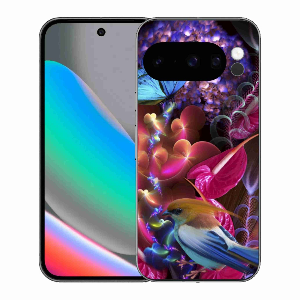 Gelový kryt mmCase na Google Pixel 10 Pro - barevné květiny