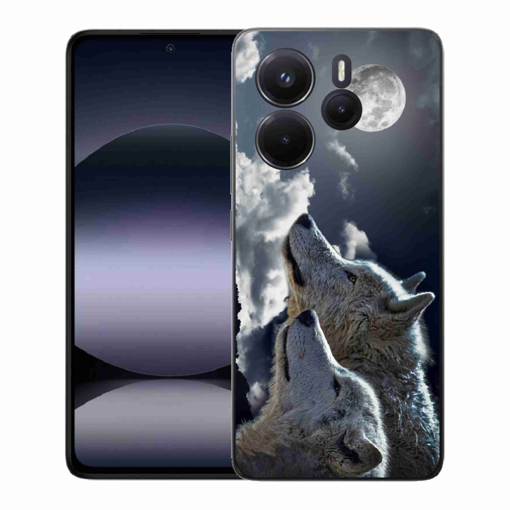 Gelový kryt mmCase na Xiaomi Redmi Note 14 - vlci