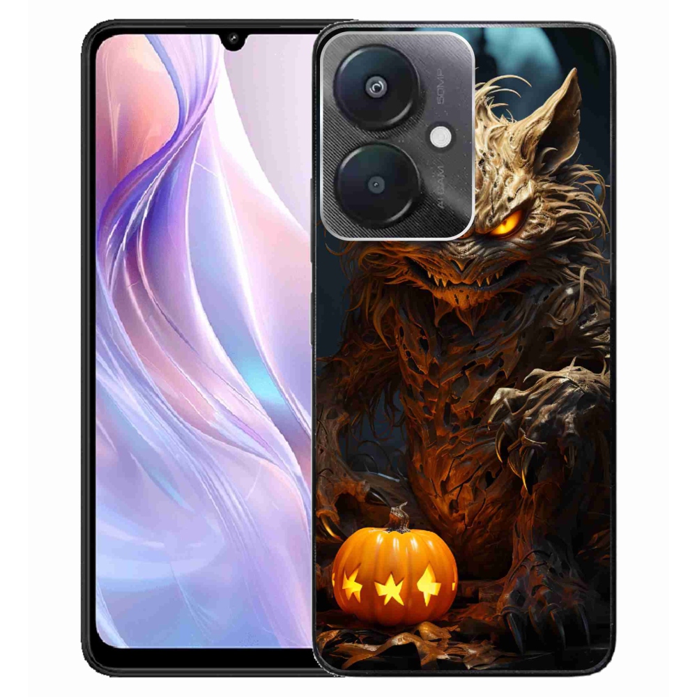 Gelový kryt mmCase na Xiaomi Redmi 13C 5G - halloweenská příšera