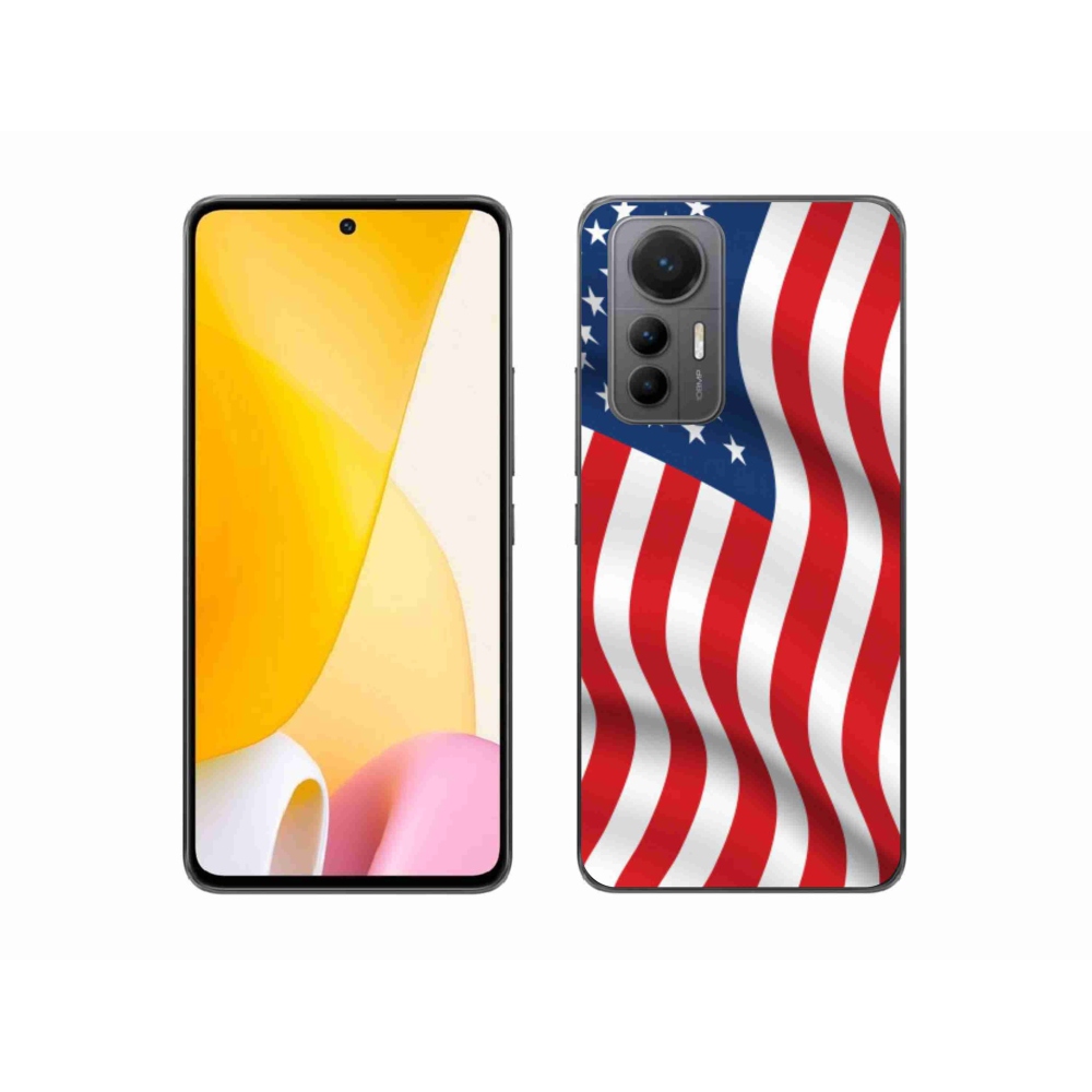 Gelový kryt mmCase na mobil Xiaomi 12 Lite - USA vlajka