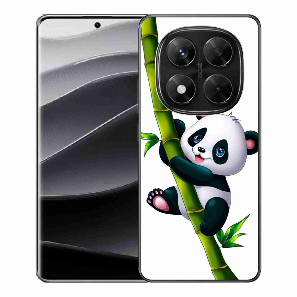 Gelový kryt mmCase na Xiaomi Redmi Note 14 Pro 5G/Poco X7 5G - panda na bambusu