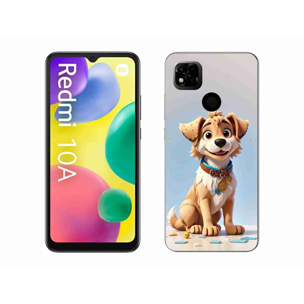 Gelový kryt mmCase na Xiaomi Redmi 10A - kreslené štěně