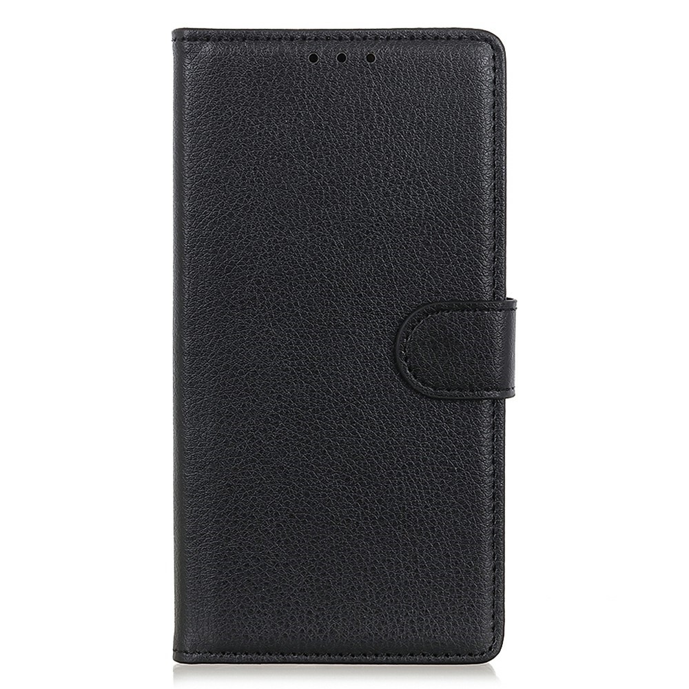 Litchie knížkové pouzdro na Xiaomi Redmi 15C 4G/5G (173mm) - černé