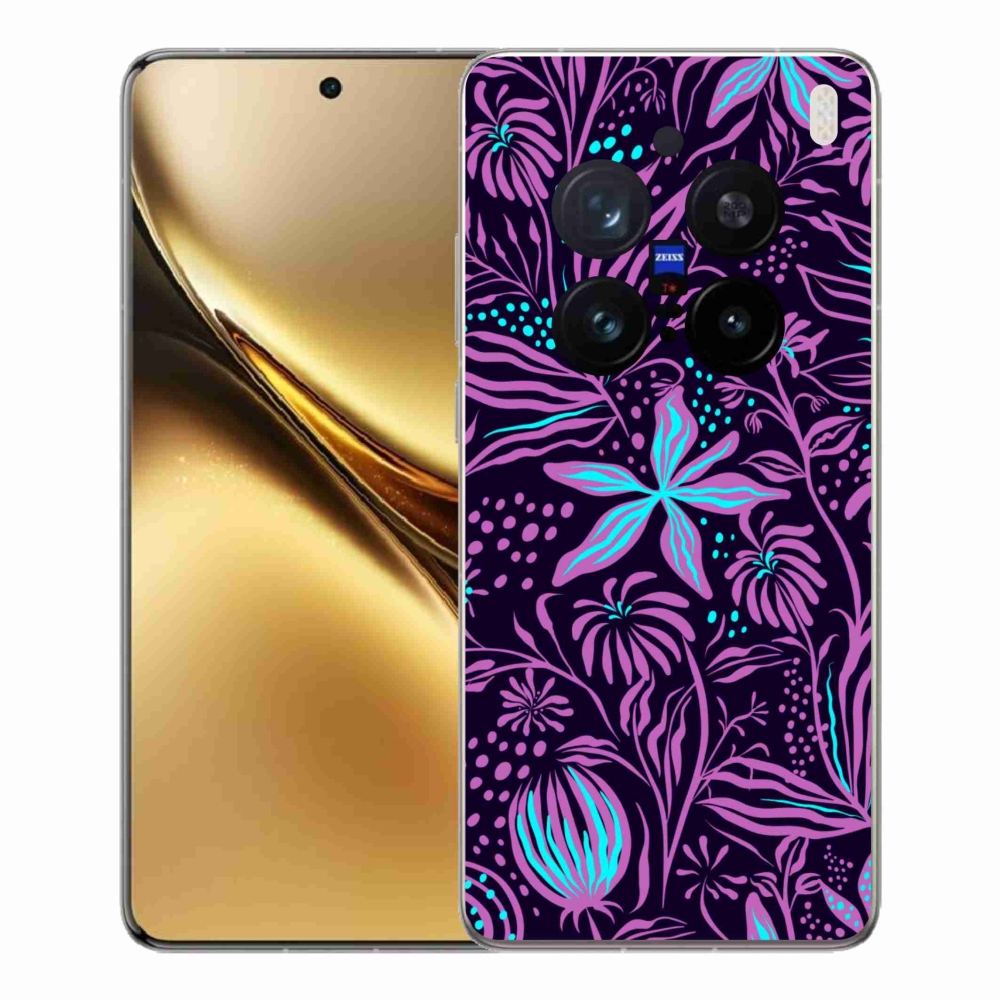 Gelový kryt mmCase na Vivo X200 Pro 5G - květiny 2