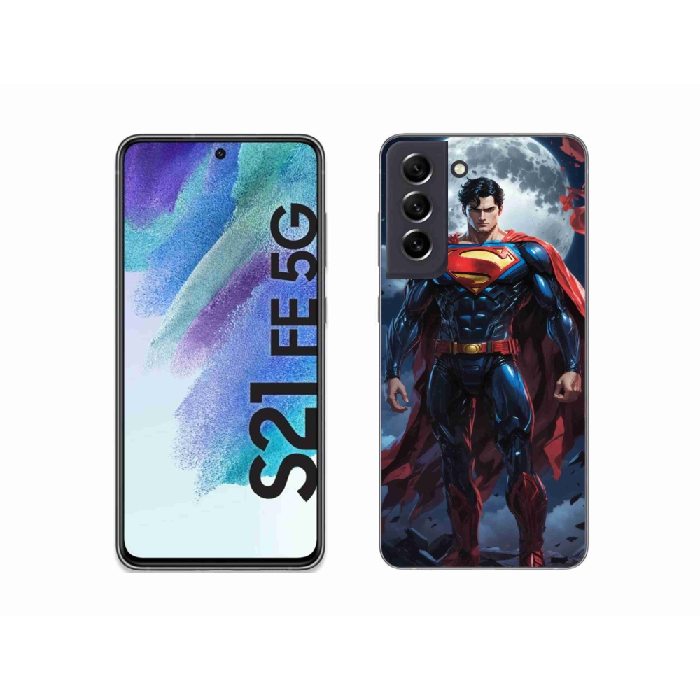 Gelový kryt mmCase na Samsung Galaxy S21 FE 5G - superman