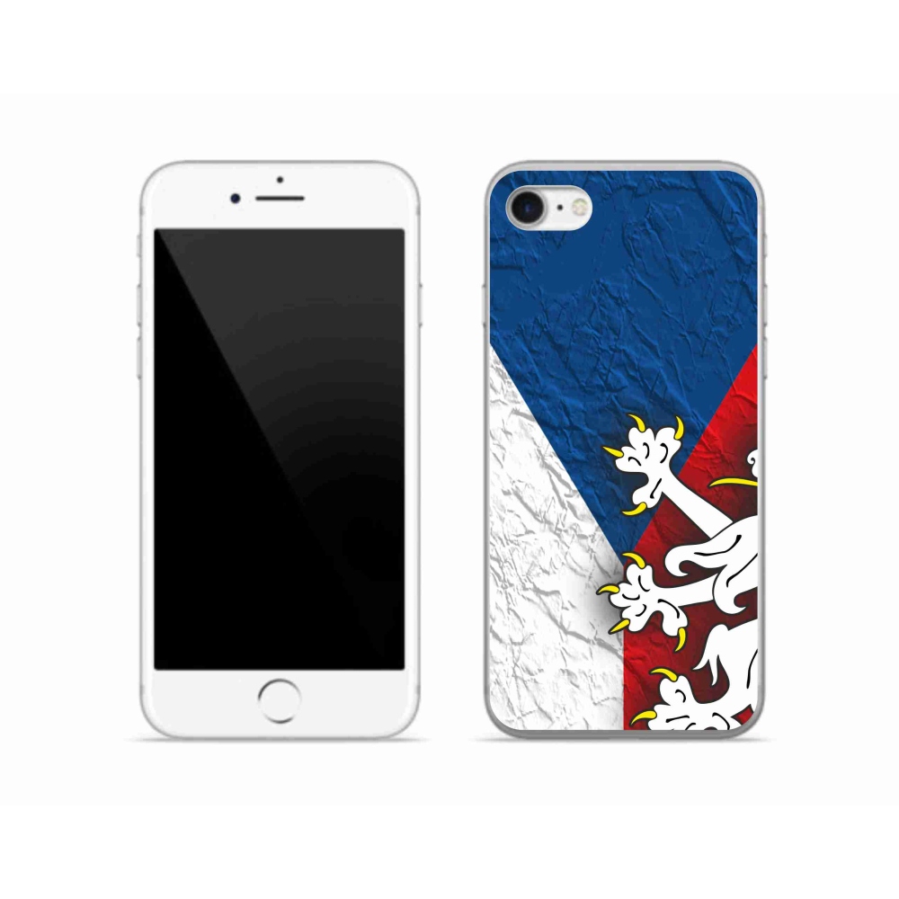Gelový kryt mmCase na iPhone SE (2022) - česká vlajka 1