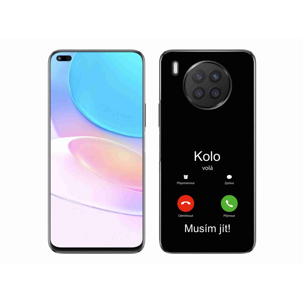 Gelový kryt mmCase na Honor 50 Lite - kolo volá černé pozadí