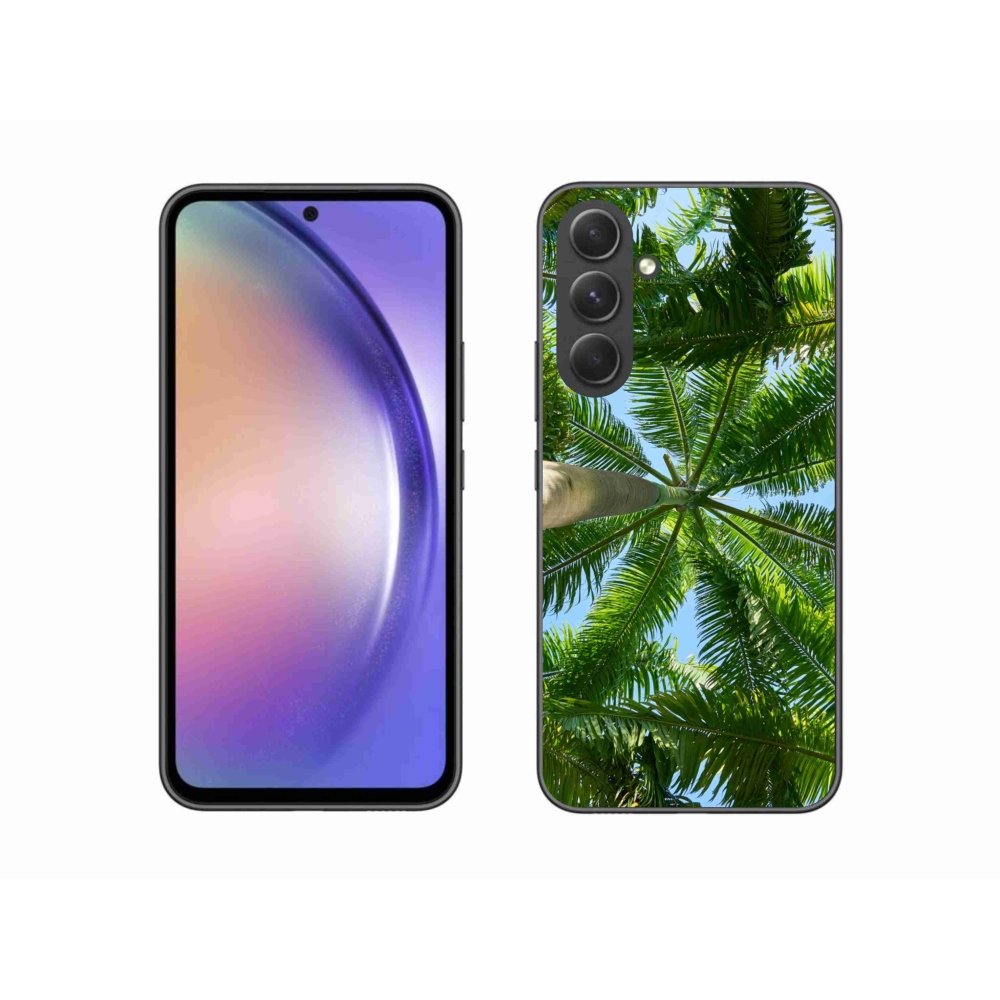 Gelový kryt mmCase na Samsung Galaxy A54 5G - palmy