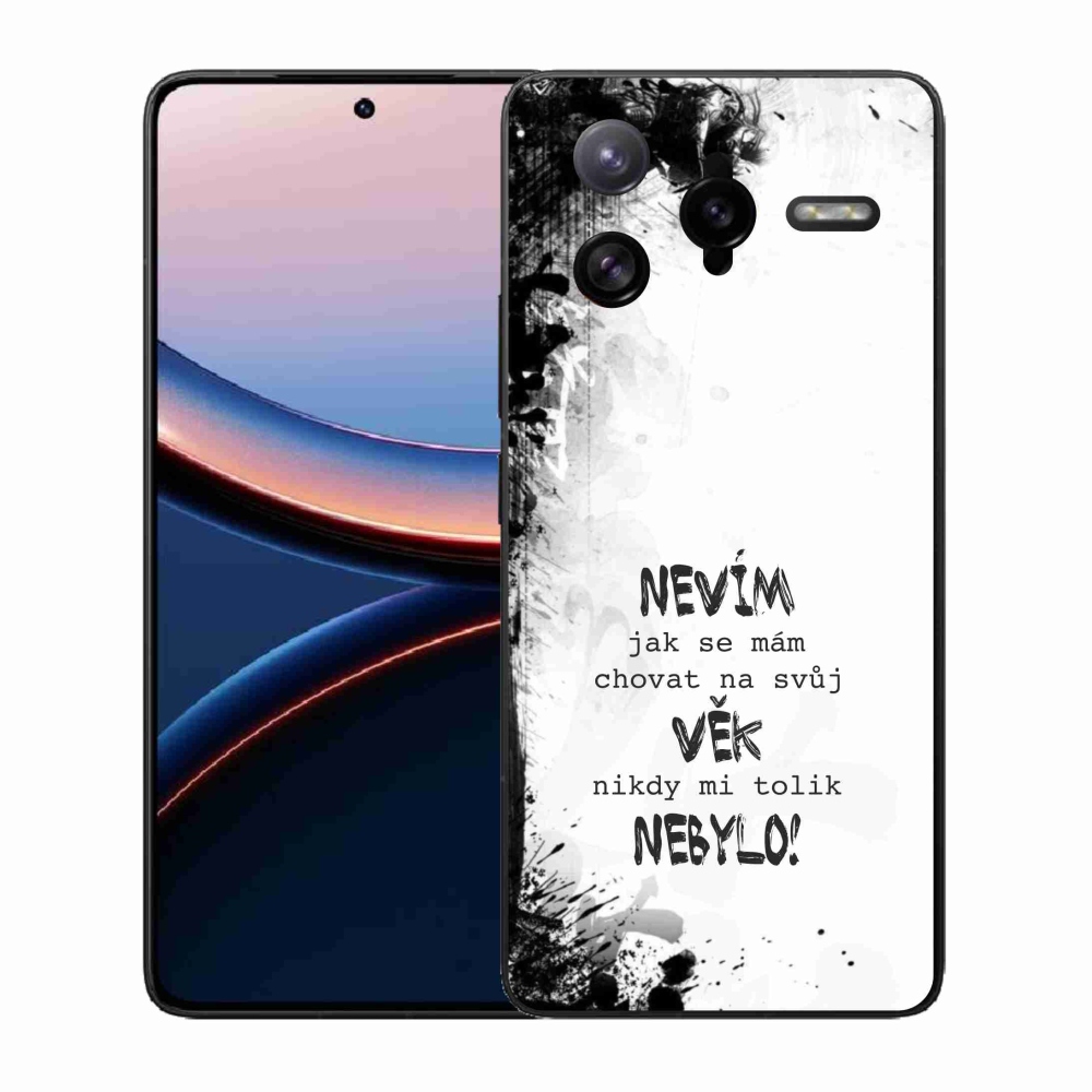 Gelový kryt mmCase na Xiaomi Poco F7 Ultra - vtipný text 14 bílé pozadí