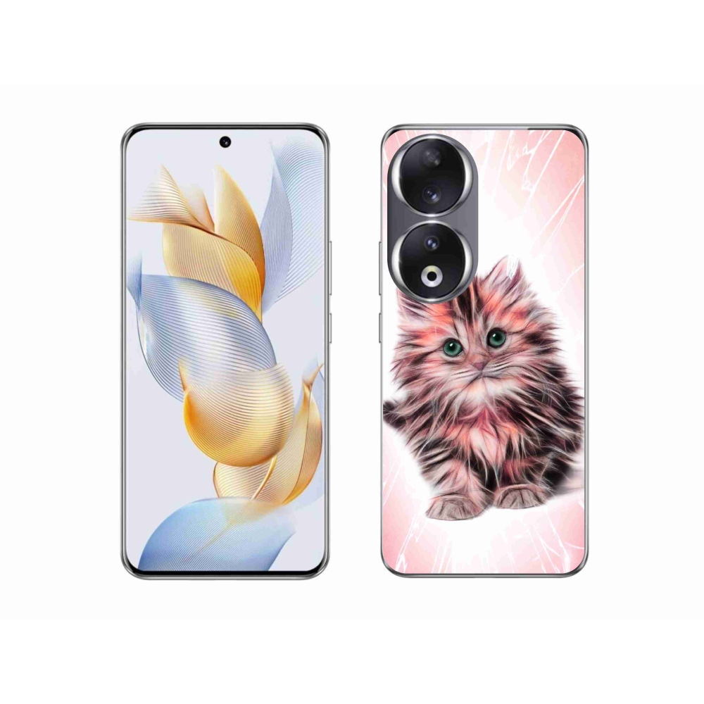Gelový kryt mmCase na Honor 90 - roztomilé kotě