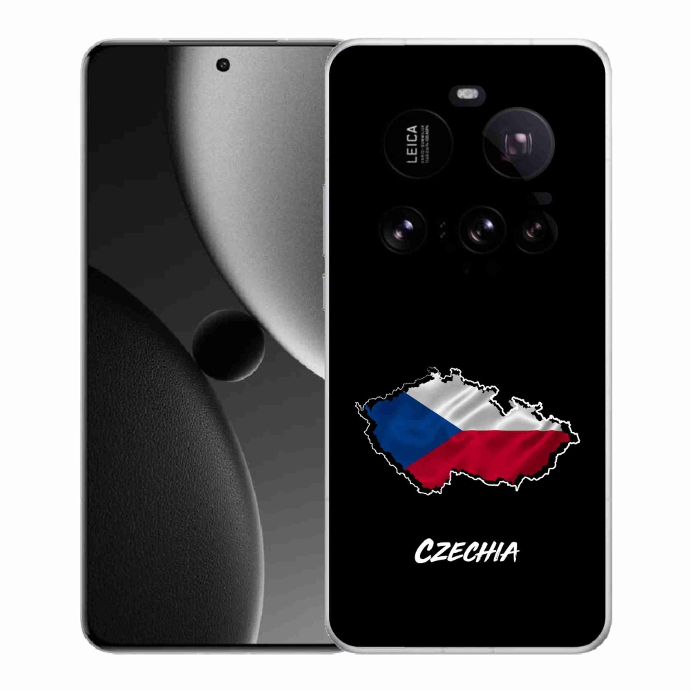 Gelový kryt mmCase na Xiaomi 15 Ultra - Czechia černé pozadí