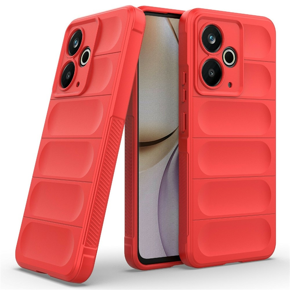 Rugg odolný gelový obal na Realme 14T 5G - červený