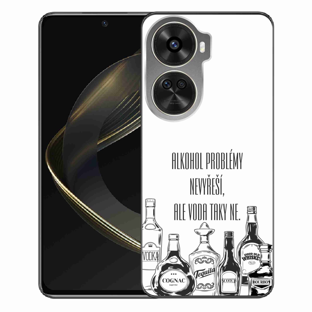Gelový kryt mmCase na Huawei Nova 12 SE - vtipný text bílé pozadí