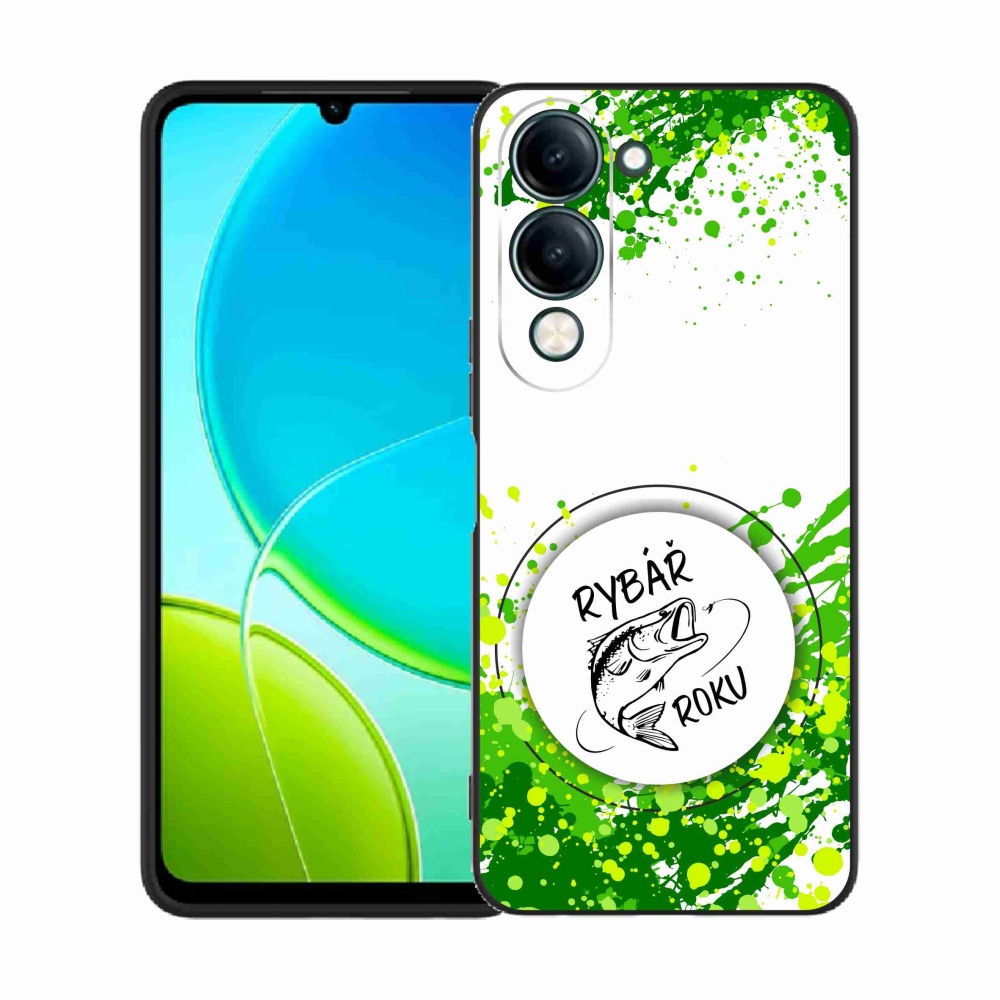 Gelový kryt mmCase na Vivo Y29s 5G - rybář roku bílé pozadí