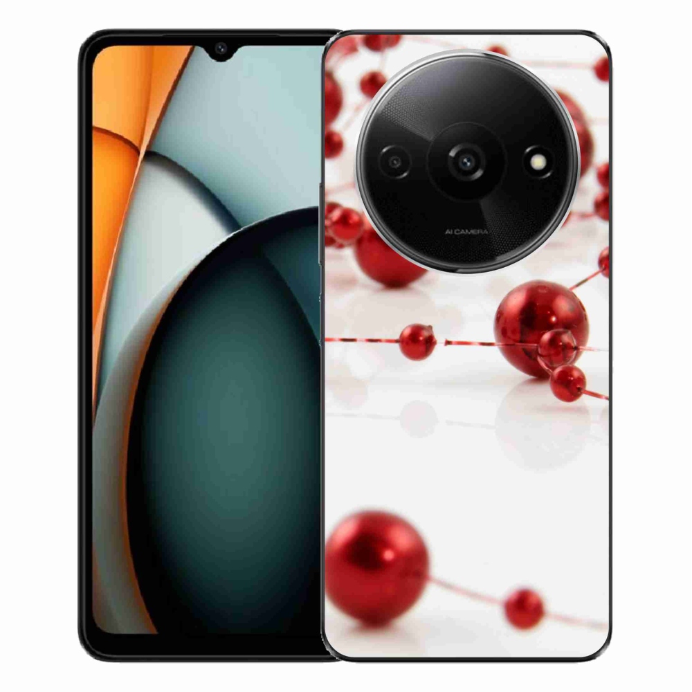 Gelový kryt mmCase na Xiaomi Redmi A3 - vánoční řetěz
