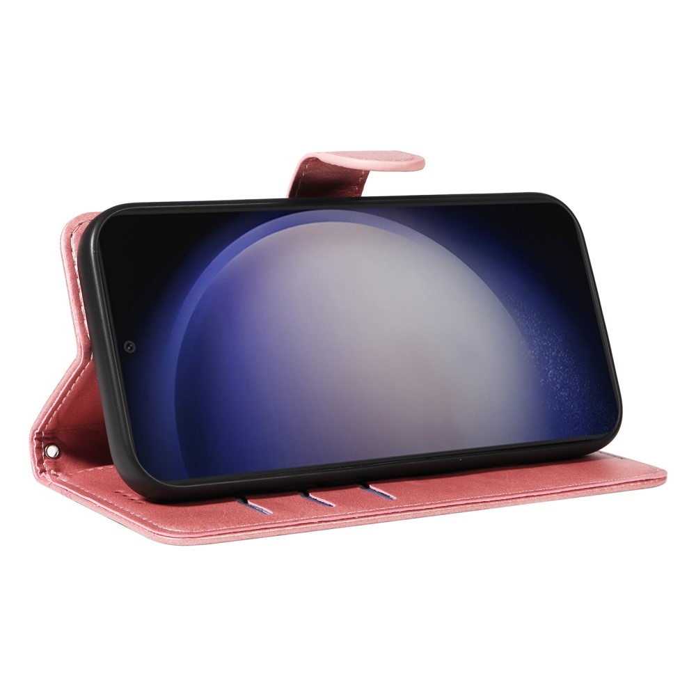 T-Shape knížkové pouzdro na Samsung Galaxy S24+/S25+ - růžovozlaté