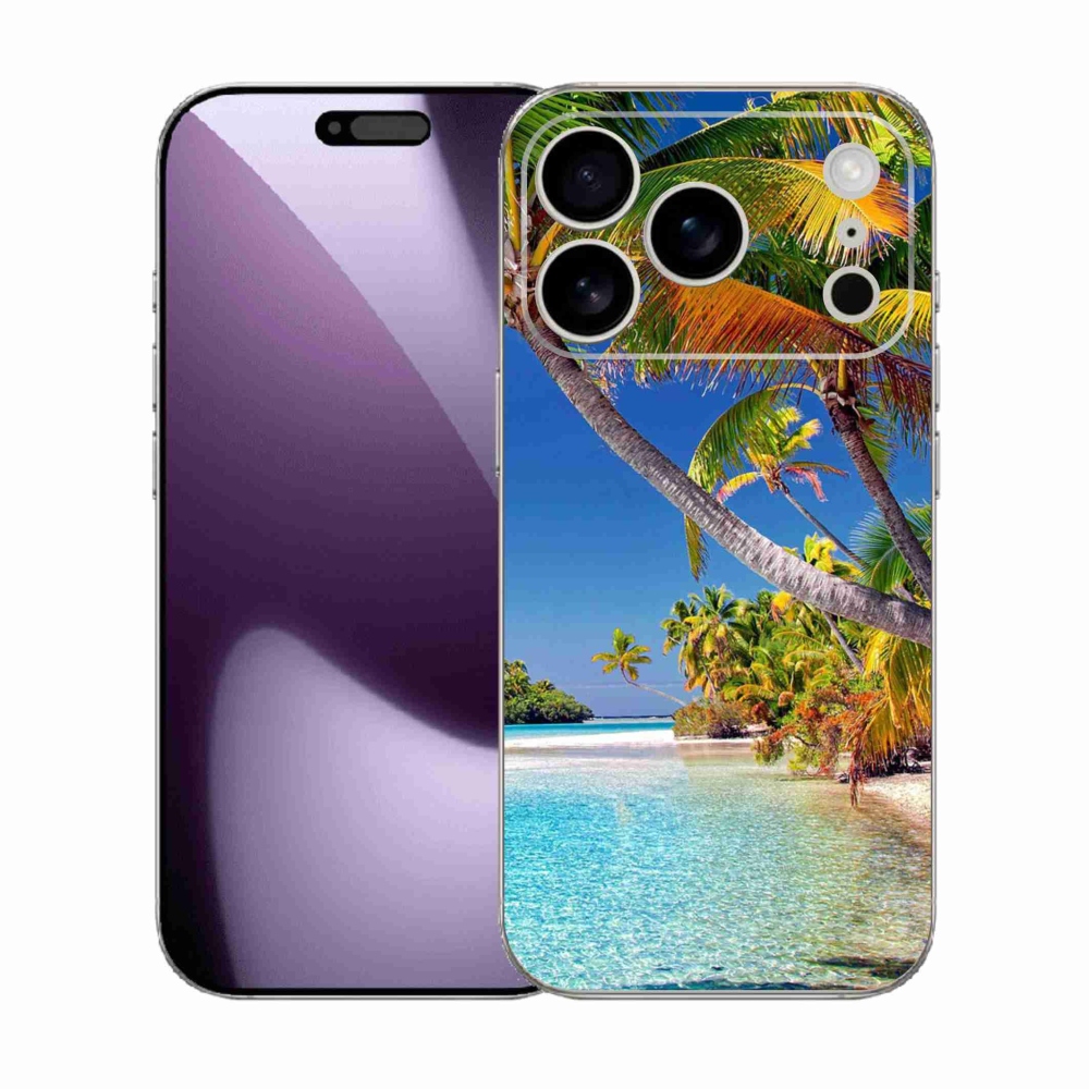 Gelový kryt mmCase na iPhone 17 Pro - mořská pláž