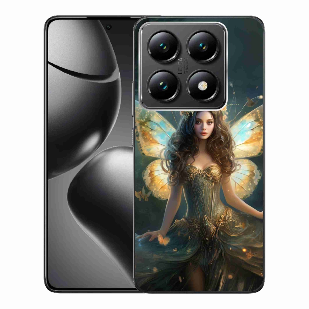 Gelový kryt mmCase na Xiaomi 14T Pro - motýlí žena