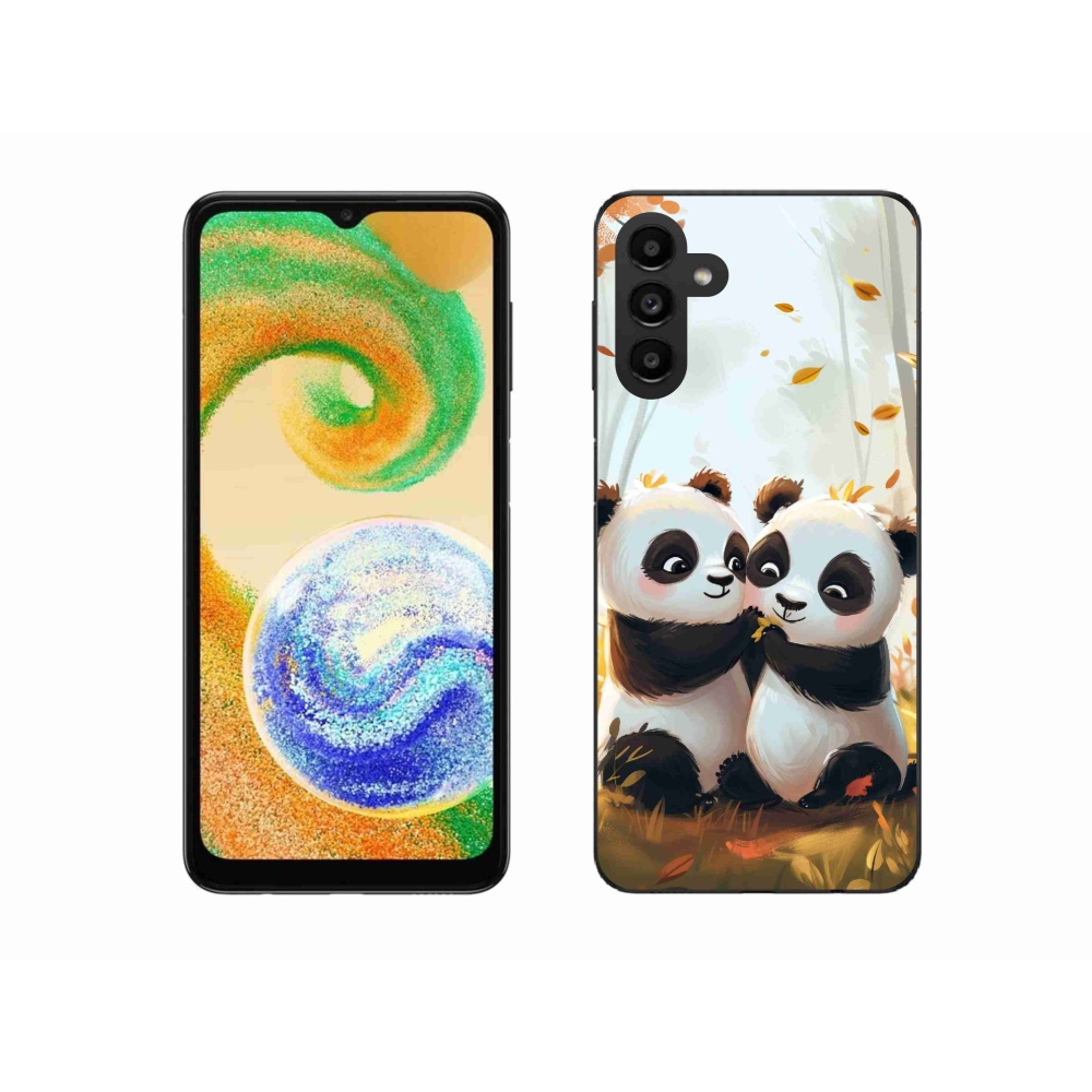 Gelový kryt mmCase na Samsung Galaxy A04s (164.7x76.7x9.1mm) - pandy