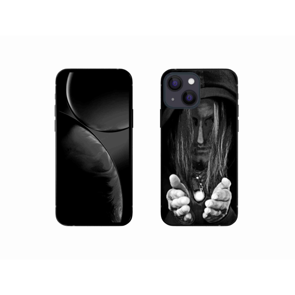 Gelový kryt mmCase na iPhone 13 mini - tajemná osoba