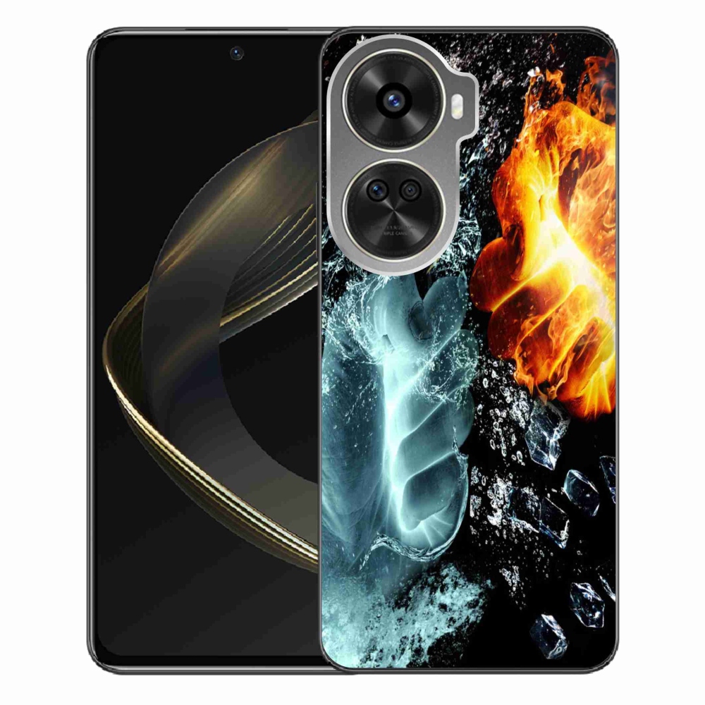 Gelový kryt mmCase na Huawei Nova 12 SE - voda a oheň