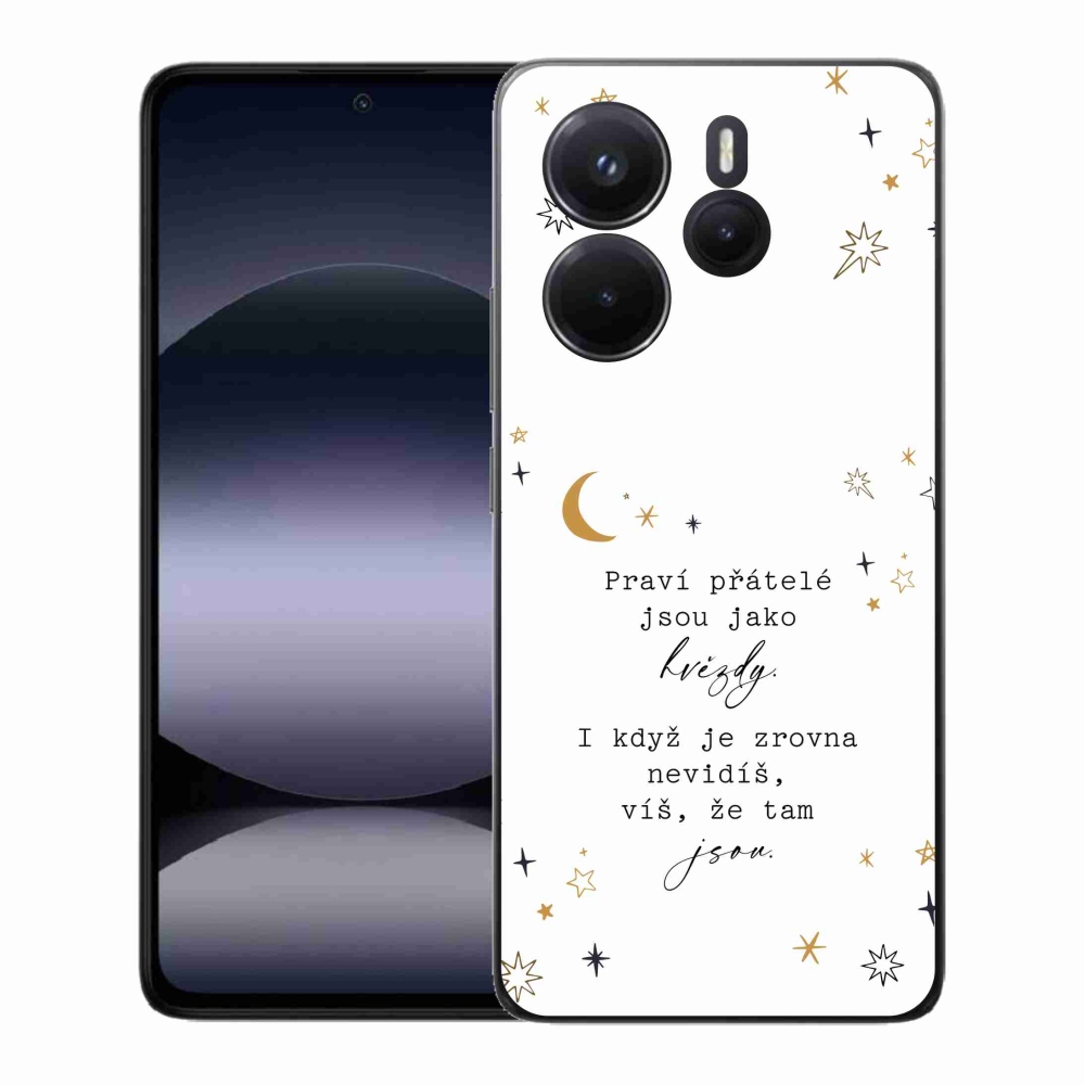 Gelový kryt mmCase na Xiaomi Redmi Note 14 - citát 6 bílé pozadí