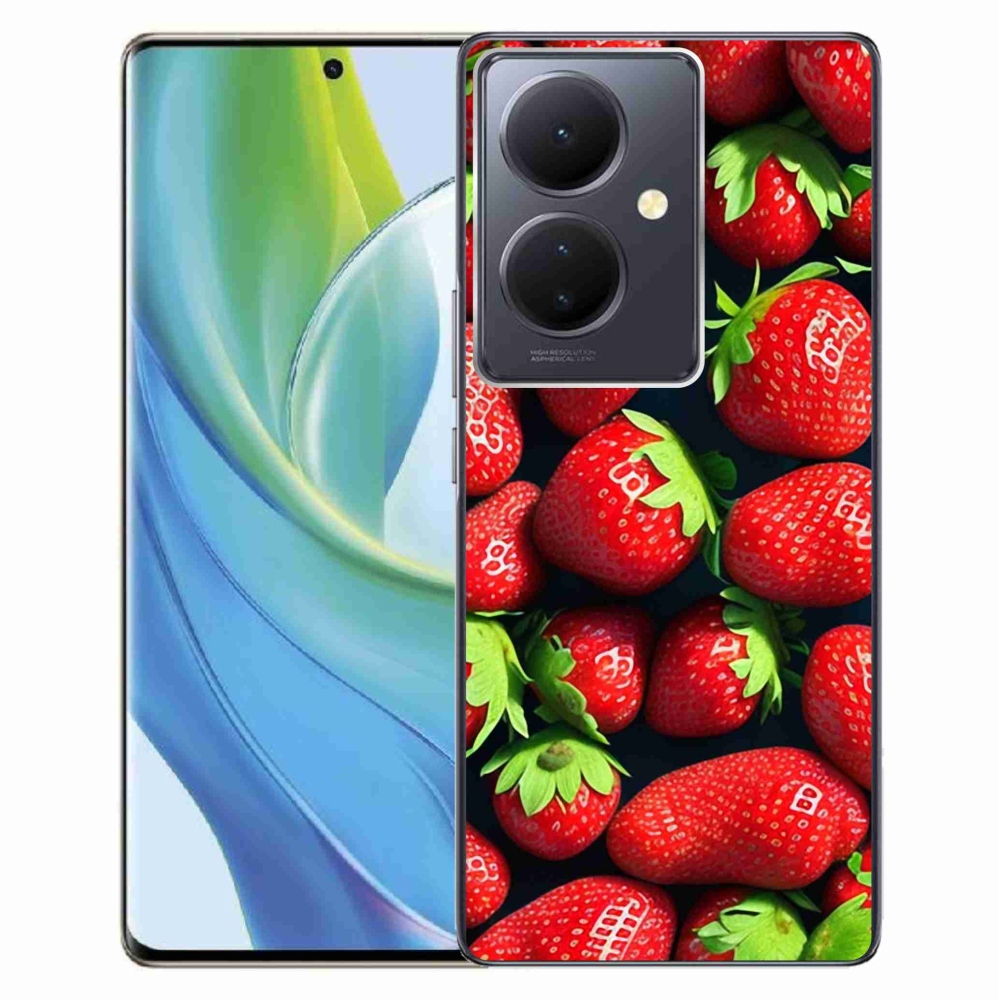 Gelový kryt mmCase na Vivo V29 Lite 5G - jahody