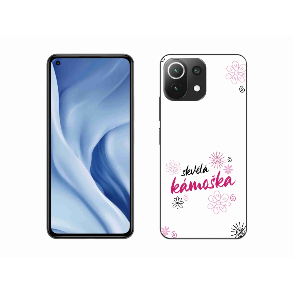 Gelový kryt mmCase na Xiaomi 11 Lite 5G NE - skvělá kámoška bílé pozadí
